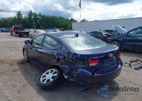 2012 Hyundai Elantra Limited from USA, damaged, VIN 5NPDH4AEXCH118544